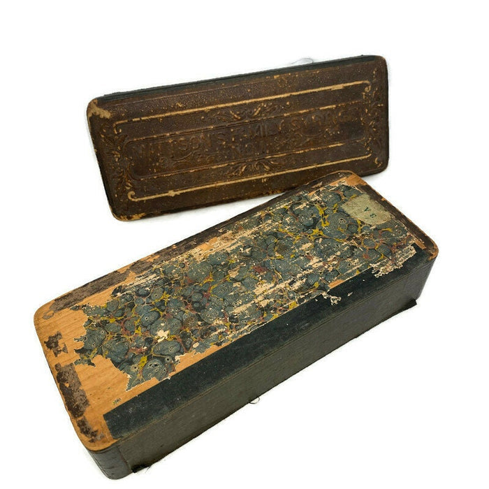 Antique Advertising Box, Mattson Family Syringes at Duckwells