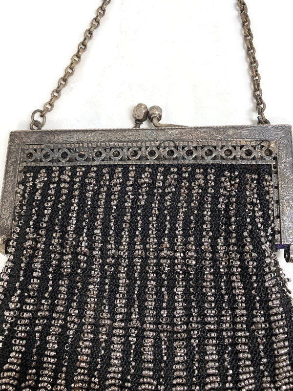 Antique Beaded Purse at Duckwells