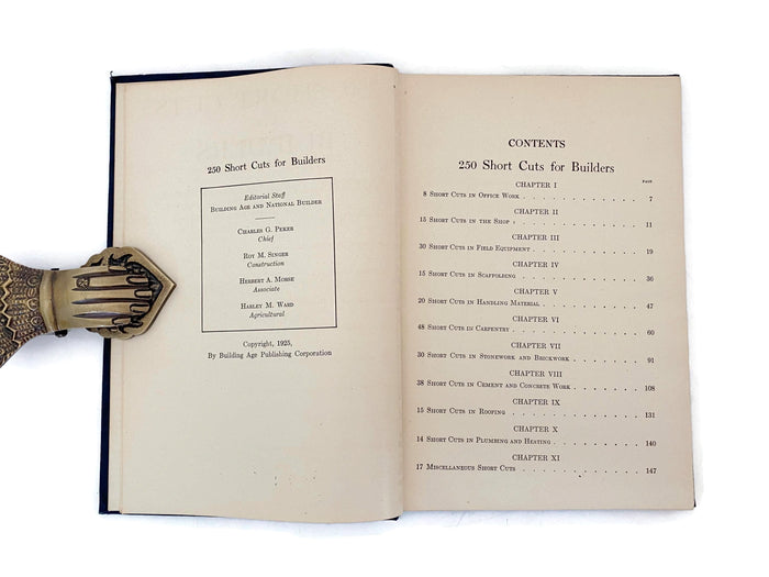 Antique Book, 250 Short Cuts for Builders at Duckwells