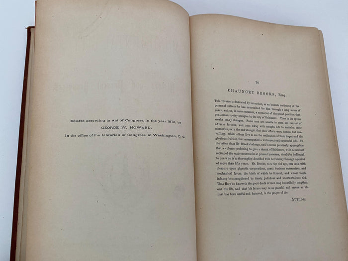 Antique Book, Baltimore The Monumental City, 1873