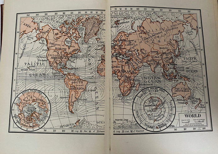 Antique Book, The New Human Interest Library Volume V Around the World at Duckwells
