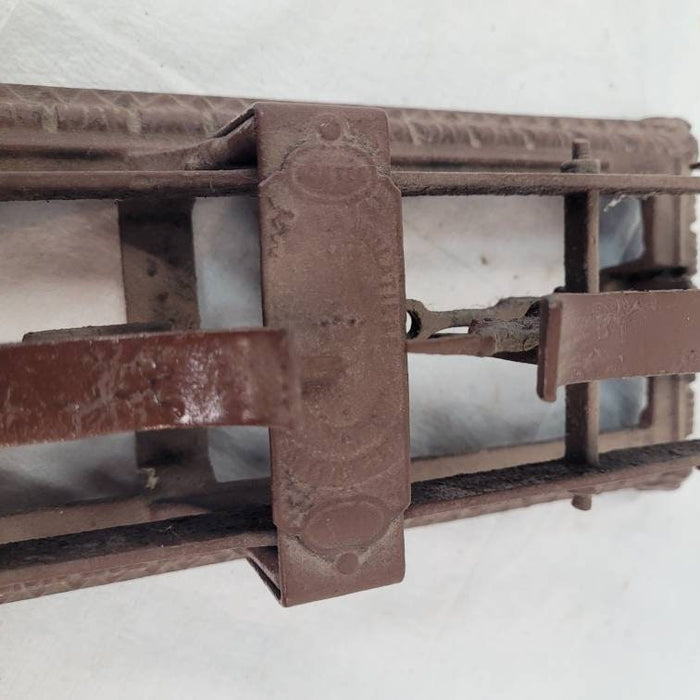 antique balance scale cast iron with two dishes