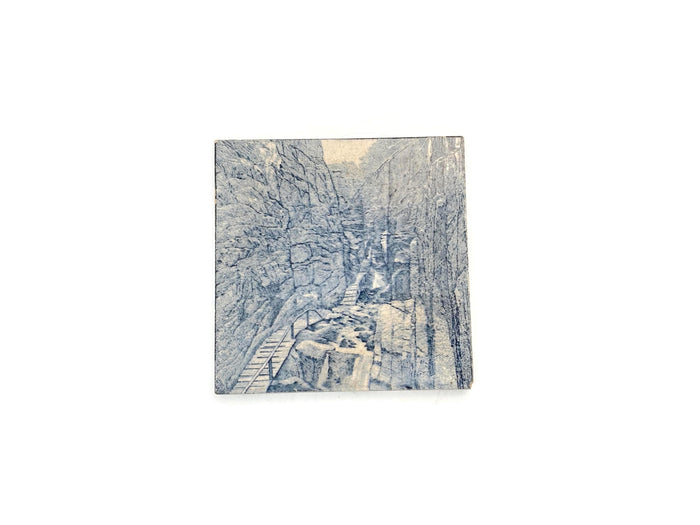 Antique Ceramic Tile of The Flume Gorge, Franconia NH at Duckwells