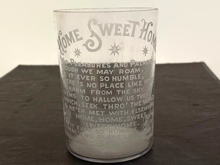Antique Home Sweet Home Glass Tumbler at Duckwells