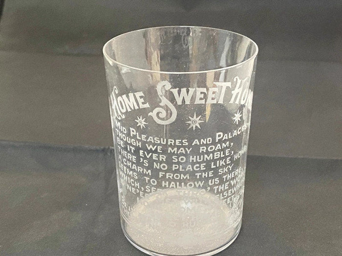 Antique Home Sweet Home Glass Tumbler at Duckwells