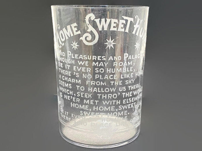 Antique Home Sweet Home Glass Tumbler at Duckwells