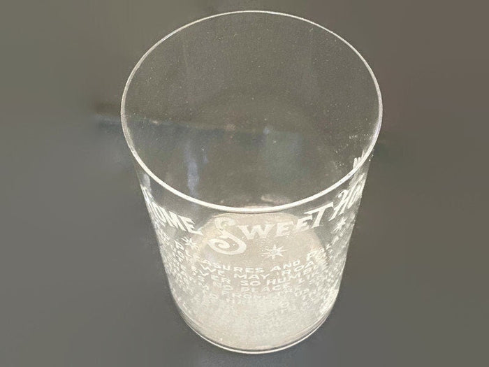 Antique Home Sweet Home Glass Tumbler at Duckwells