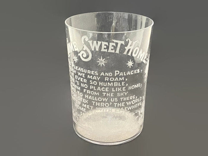 Antique Home Sweet Home Glass Tumbler at Duckwells