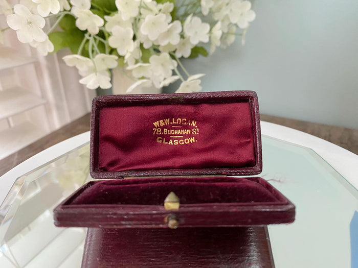 Antique Leather Jewel Box at Duckwells