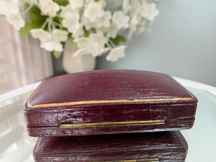 Antique Leather Jewel Box at Duckwells