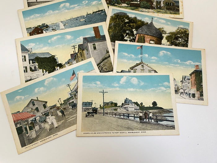 Antique Marblehead Massachusetts Photo Miniature Post Cards at Duckwells