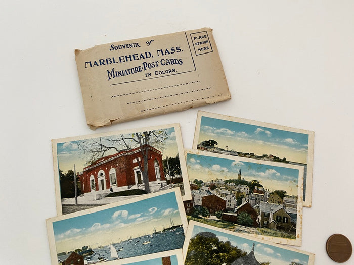 Antique Marblehead Massachusetts Photo Miniature Post Cards at Duckwells