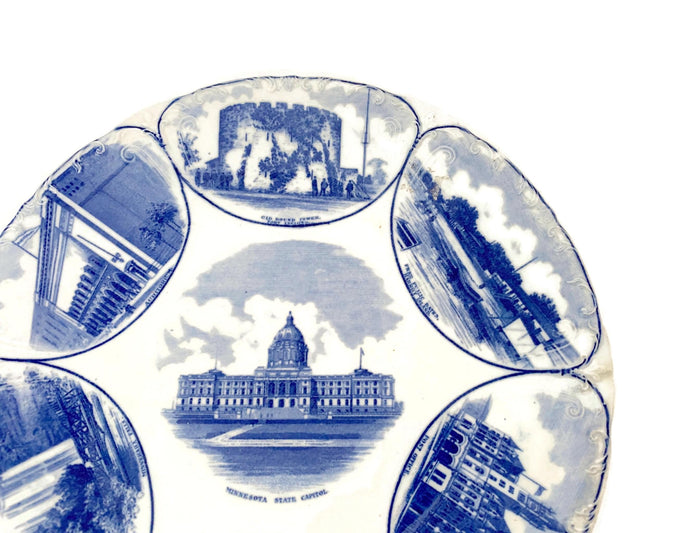 Antique Minnesota Souvenir Plate at Duckwells