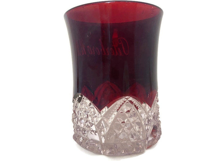 Antique Ruby Stained Glass Peterborough, New Hampshire at Duckwells