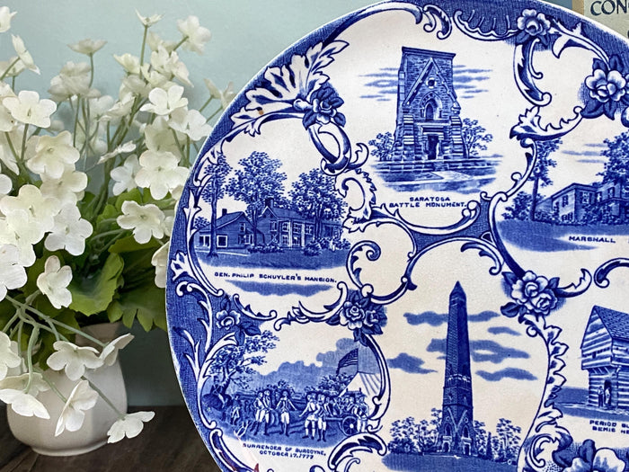 Antique Saratoga New York Souvenir Plate at Duckwells