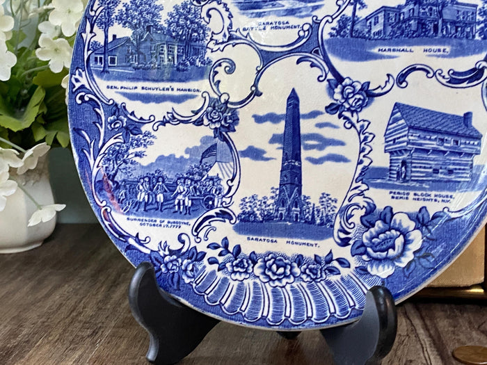 Antique Saratoga New York Souvenir Plate at Duckwells