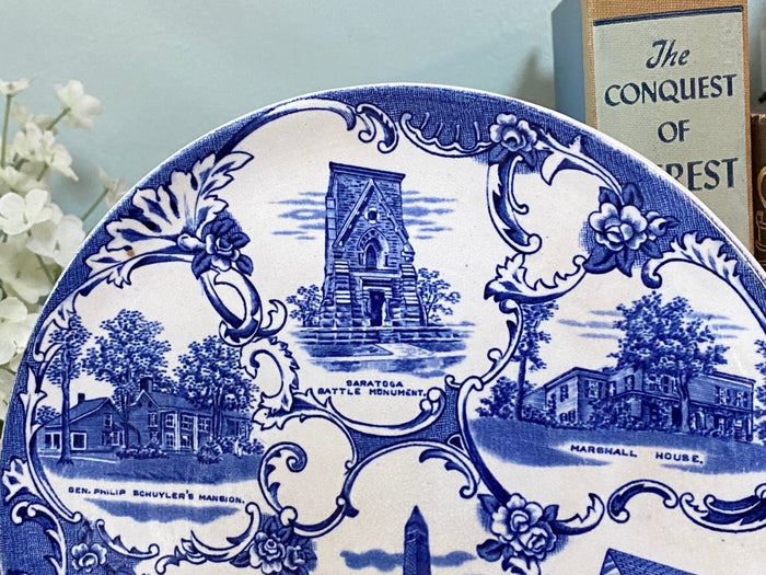 Antique Saratoga New York Souvenir Plate at Duckwells
