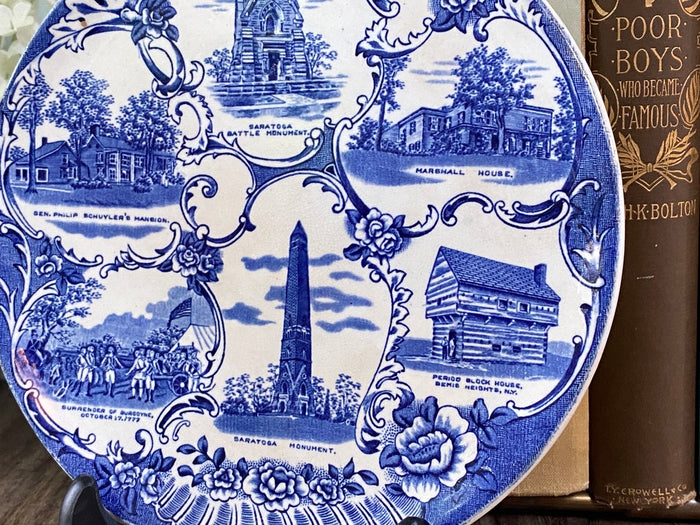 Antique Saratoga New York Souvenir Plate at Duckwells