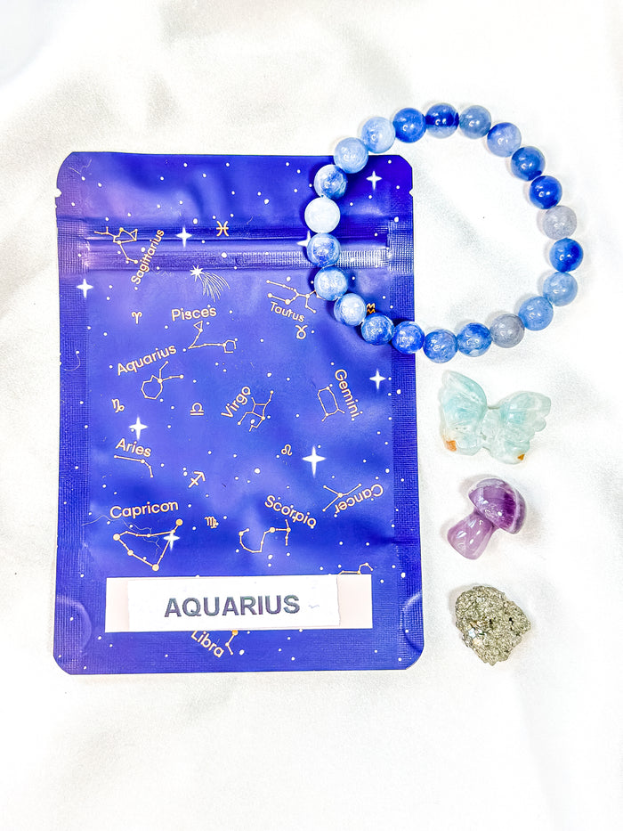Aquarius - Zodiac Crystal Set