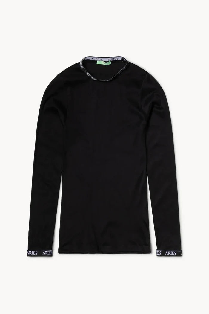 Aries Arise - Crew Neck Long Sleeve Top - Black-Pulls et Sweats-FUAR40000