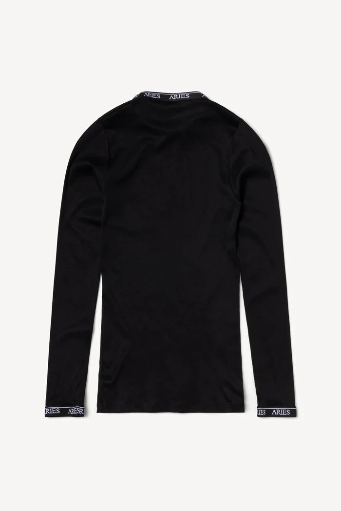 Aries Arise - Crew Neck Long Sleeve Top - Black-Pulls et Sweats-FUAR40000