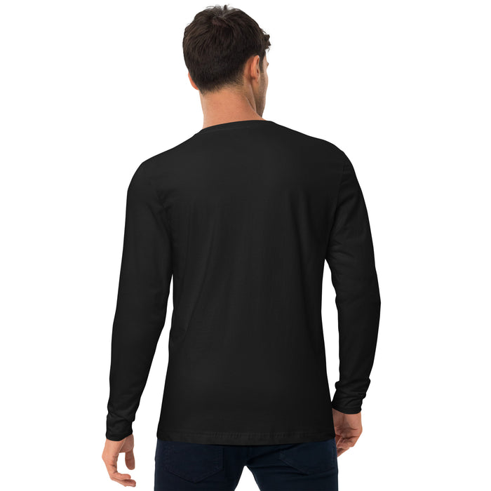 Artistic Long Sleeve Fitted Crew Neck Tee - Bloom Seventy Seven