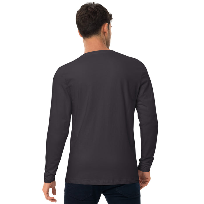 Artistic Long Sleeve Fitted Crew Neck Tee - Bloom Seventy Seven