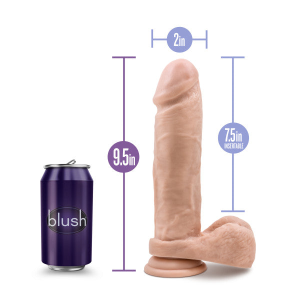 Au Naturel 9.5-inch Vanilla Dildo with Suction Cup  Intimates Adult Boutique