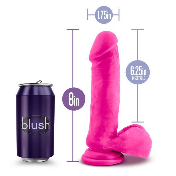 Hero 8 Inch Dildo Pink - Dildos Category Intimates Adult Boutique