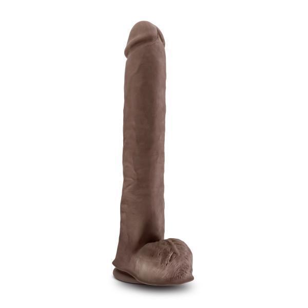 Au Naturel Daddy 14in Chocolate Dildo With Suction Cup  Intimates Adult Boutique