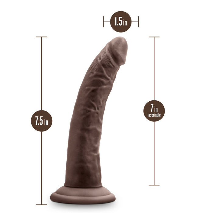 Au Naturel Jack 7in Chocolate Dildo With Suction Cup  Intimates Adult Boutique