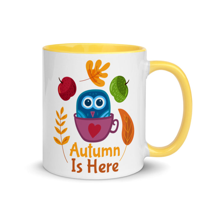 Autumn is Here Mug with Color Inside - Bloom Seventy Seven
