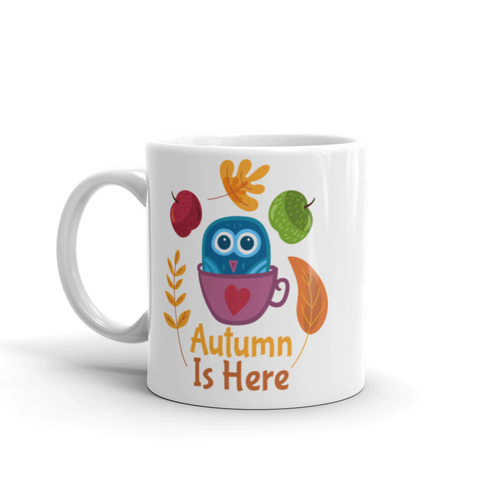 Autumn Is Here White Ceramic Mug