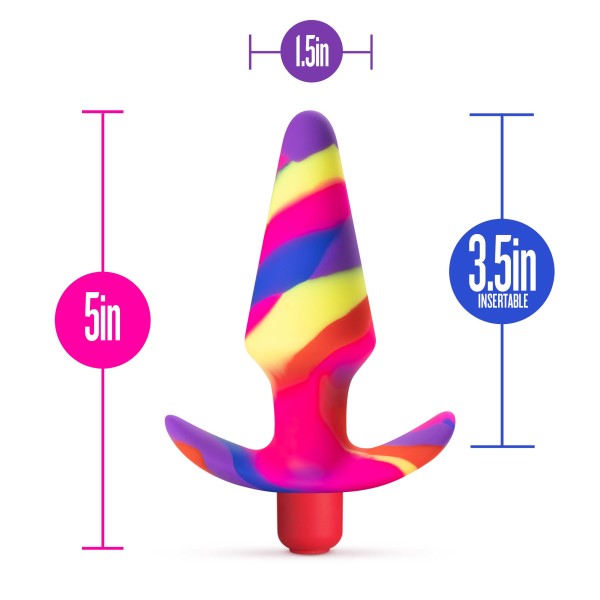 Avant Free Spirit Scarlet Vibrating Anal Plug Intimates Adult Boutique