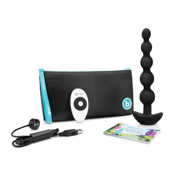 B-Vibe Cinco Beads - Black | Anal Toys - Reviews & Best Prices Intimates Adult Boutique