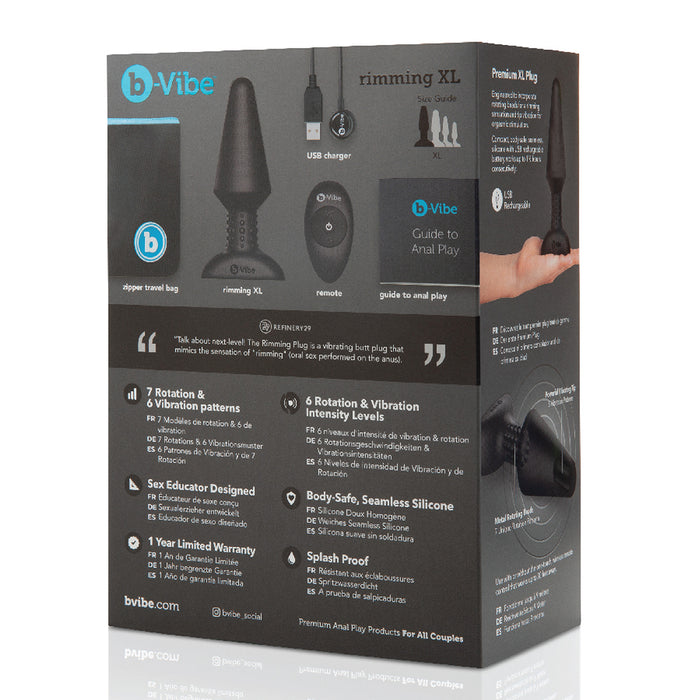 B-Vibe Rimming Butt Plug XL | Anal Toys | Shop Now Intimates Adult Boutique