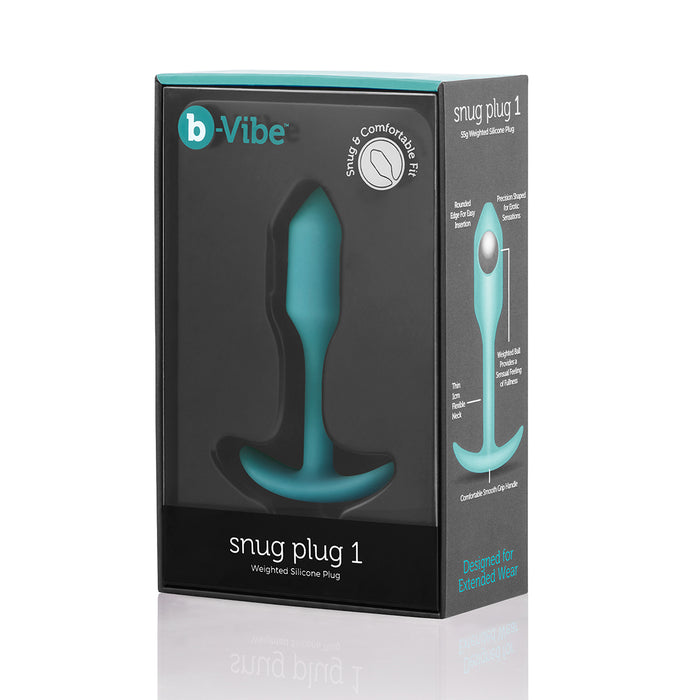 B-Vibe Snug Plug 1 Small - Mint | Anal Toys Intimates Adult Boutique