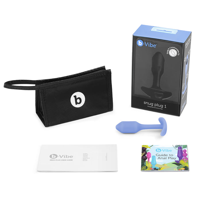 Anal Toys: B-Vibe Snug Plug 1 Small - Violet | Shop Now Intimates Adult Boutique