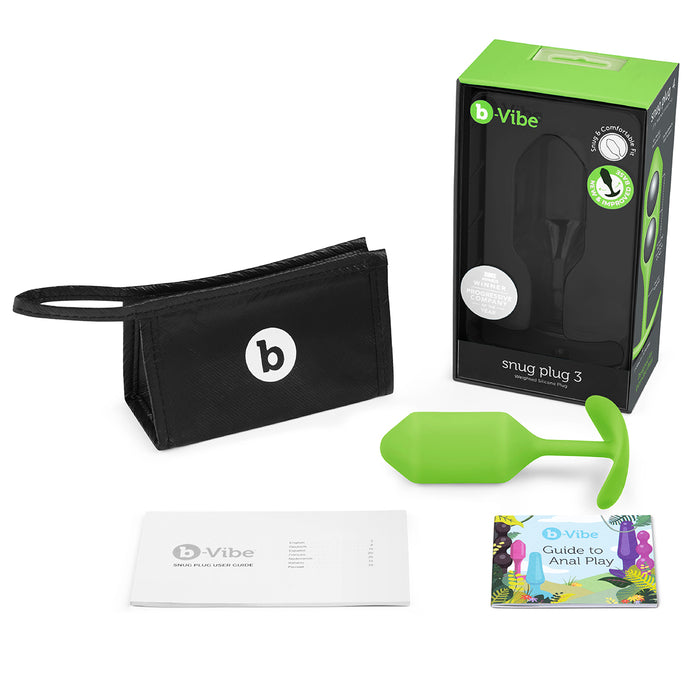 B-Vibe Snug Plug 3 Large | Anal Toy Intimates Adult Boutique