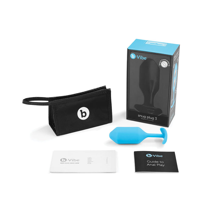 B-Vibe Snug Plug 3 (Large) - Teal | Anal Toys | Shop Now Intimates Adult Boutique