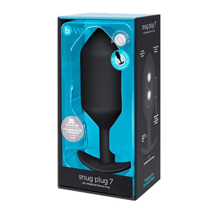 B-Vibe Snug Plug 7 (XXXXL) - Black | Anal Toys Intimates Adult Boutique