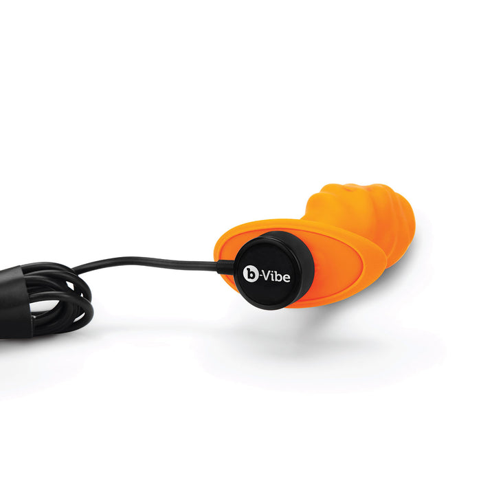 Shop B-Vibe Texture Plug Swirl Orange (Medium) | Anal Toys Category Intimates Adult Boutique