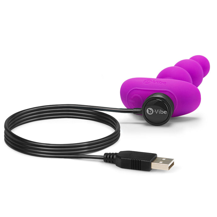 B-Vibe Triplet Beads - Fuchsia Intimates Adult Boutique