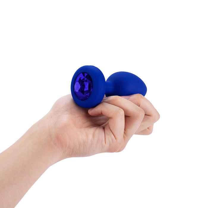 Blue Sapphire B-Vibe Vibrating Jewel Plug in L-XL Size | Anal Toys  Intimates Adult Boutique
