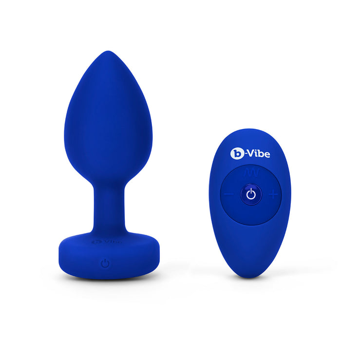 Blue Sapphire B-Vibe Vibrating Jewel Plug in L-XL Size | Anal Toys  Intimates Adult Boutique