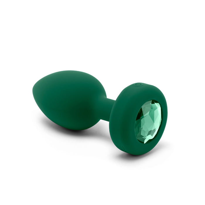 Shop B-Vibe Vibrating Jewel Plug - Emerald | Anal Toys Intimates Adult Boutique