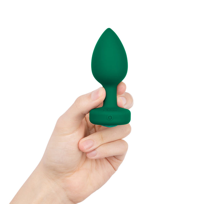 Shop B-Vibe Vibrating Jewel Plug - Emerald | Anal Toys Intimates Adult Boutique