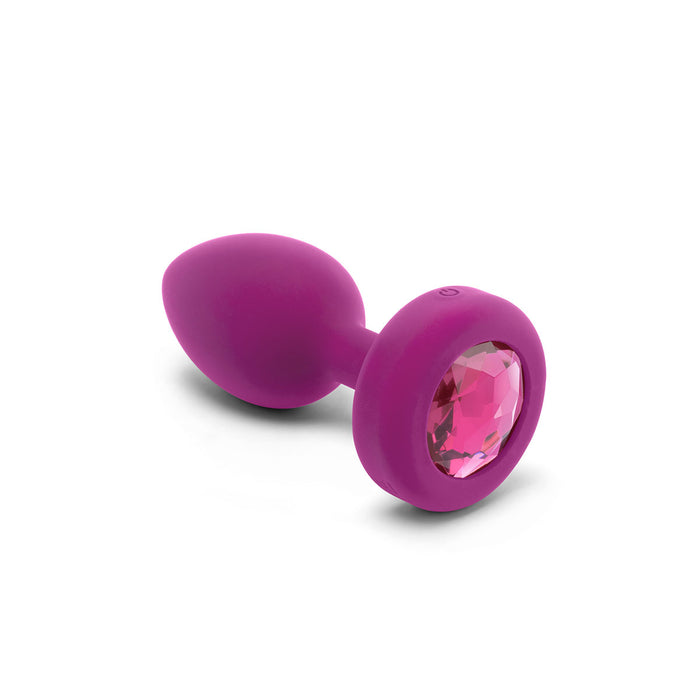 B-Vibe Vibrating Jewel Plug Small-Medium - Fuchsia | Anal Toys Intimates Adult Boutique