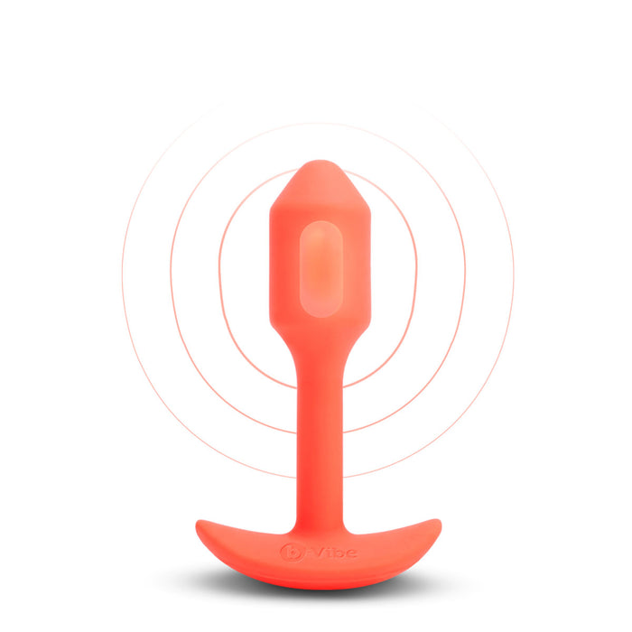 Shop B-Vibe Vibrating Snug Plug 1 | Anal Toys - Orange Intimates Adult Boutique