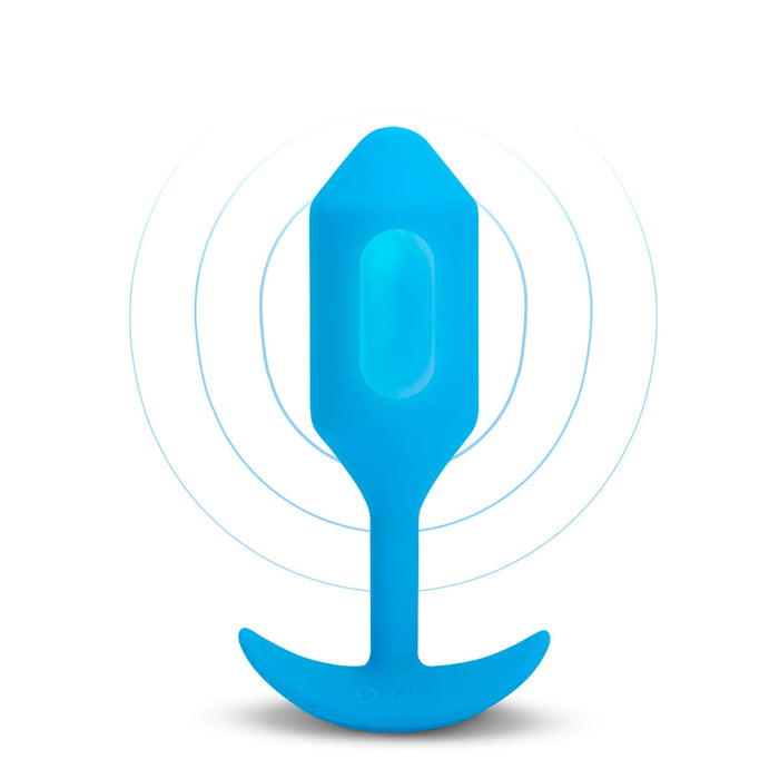 B-Vibe Vibrating Snug Plug 3 (L) - Blue | Anal Toys Intimates Adult Boutique